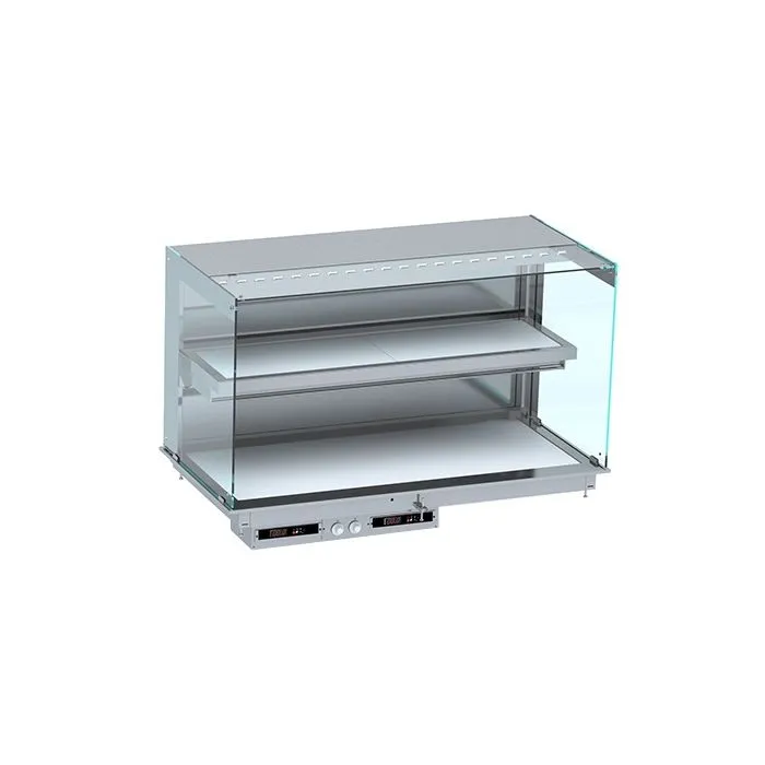 CombiSteel Drop-In Cubic Heated Ceramic Display WALL MODEL - WHITE 3/1