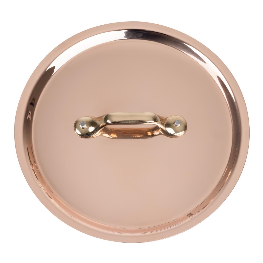 De Buyer Inocuivre Lid with Brass Handle 16cm