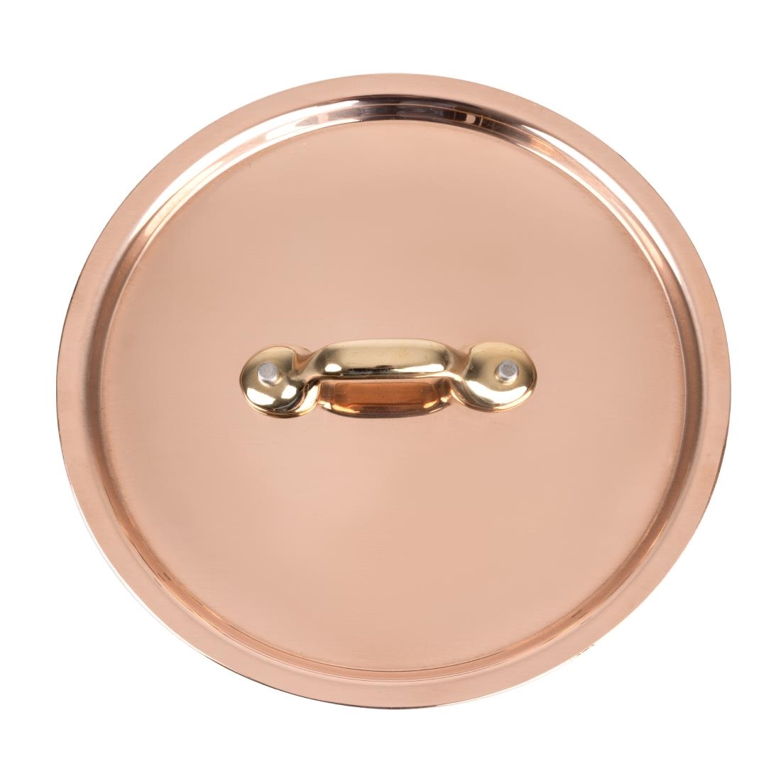 De Buyer Inocuivre Lid with Brass Handle 14cm