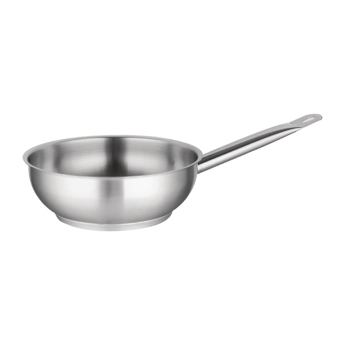 Vogue Stainless Steel SautÃ© Pan 24cm