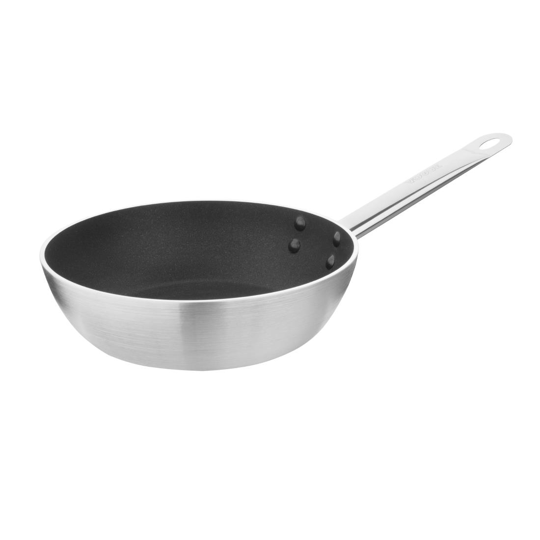 Vogue Aluminium Non-Stick Induction Flared Saut&eacute; Pan 24cm
