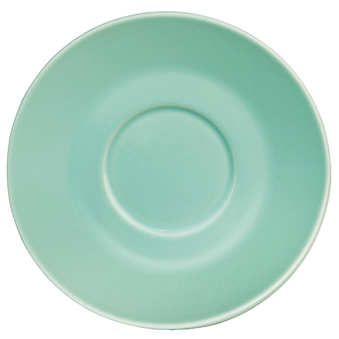 Olympia Cafe Espresso Saucer Aqua (Fits GL460) – 158mm 6 1/4″ (Box 12)