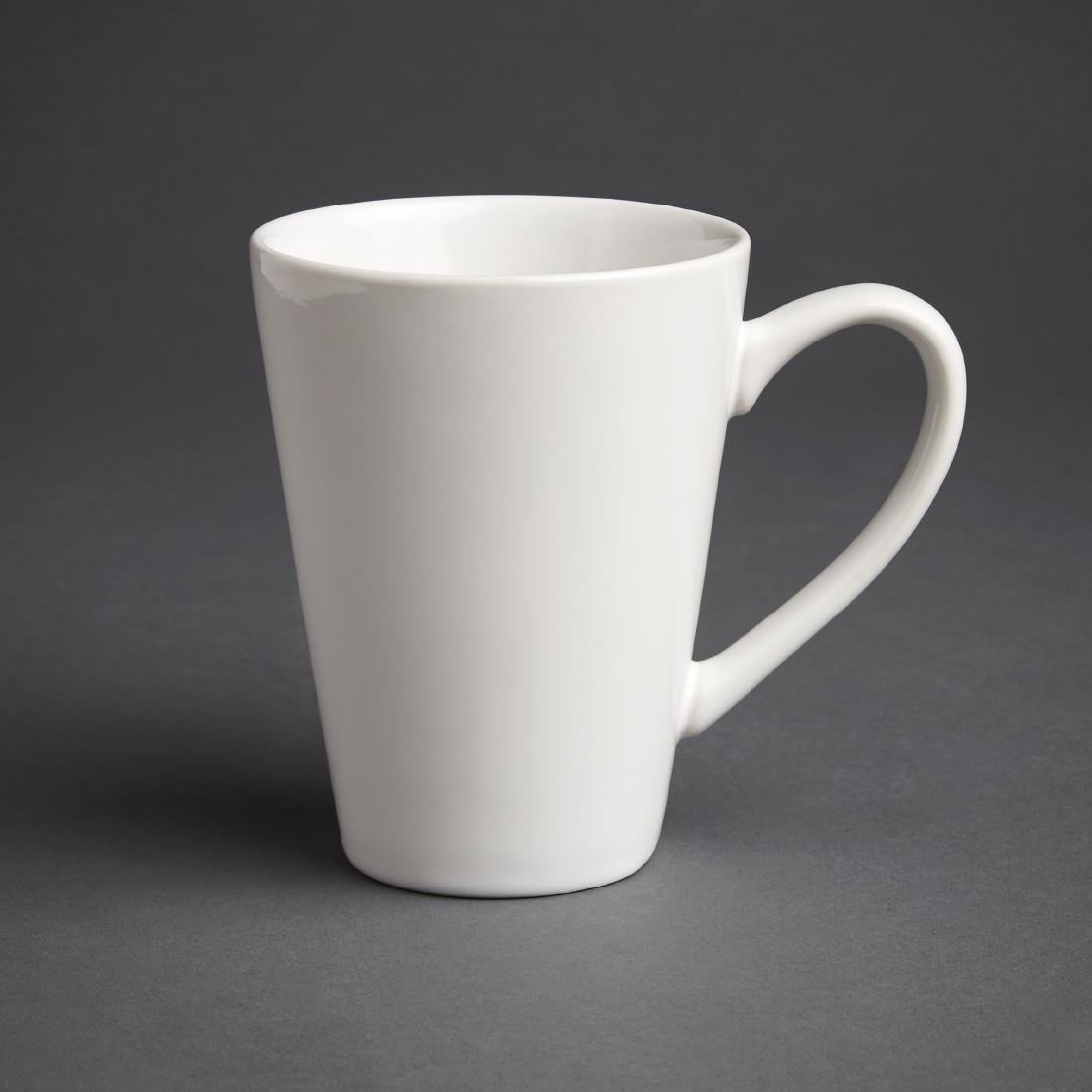 Olympia Cafe Latte Cup White – 340ml 11.5fl oz (Box 12)