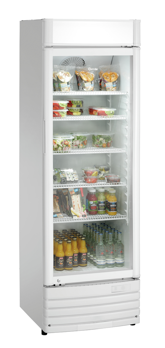 Bartscher Glass-doored refrigerator 302L WB