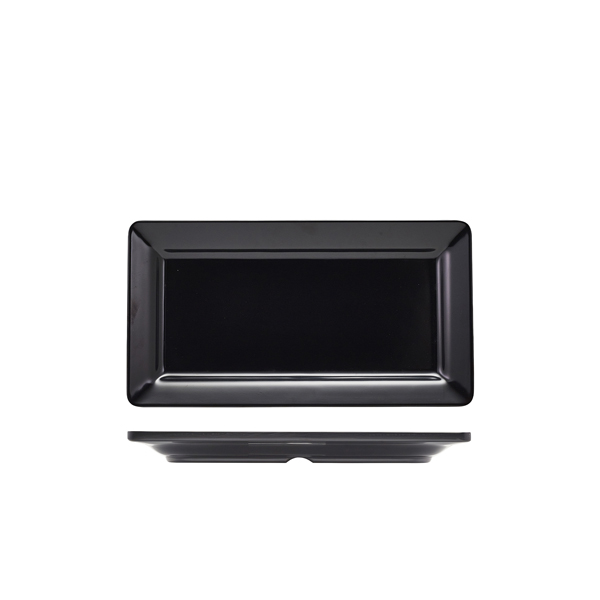 GenWare Melamine Black Platter GN 1/3