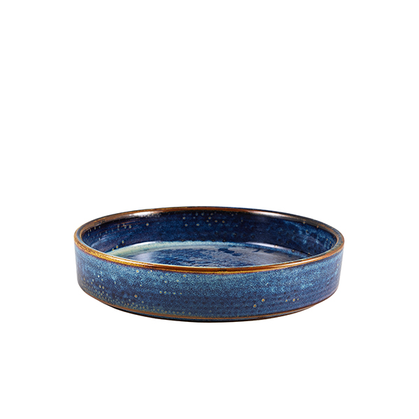 Terra Porcelain Aqua Blue Presentation Bowl 20.5cm