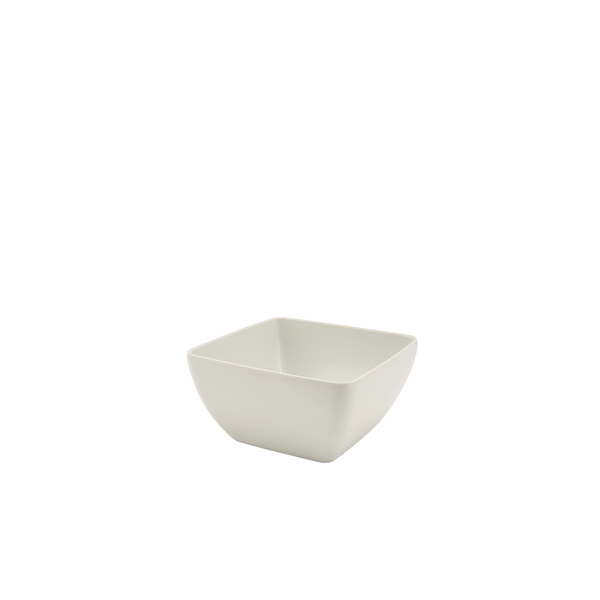GenWare Melamine White Curved Square Bowl 15cm
