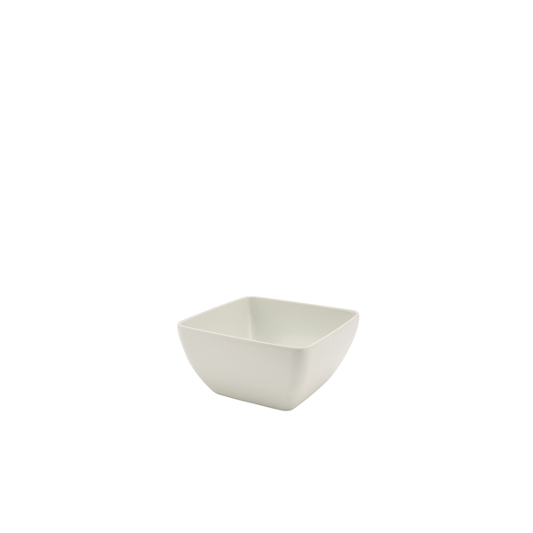 GenWare Melamine White Curved Square Bowl 12.5cm