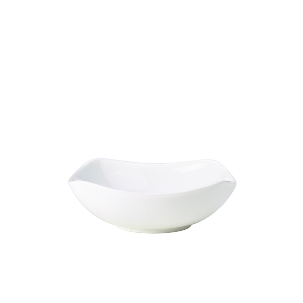 Genware Porcelain Rounded Square Bowl 17cm/ 6.5"