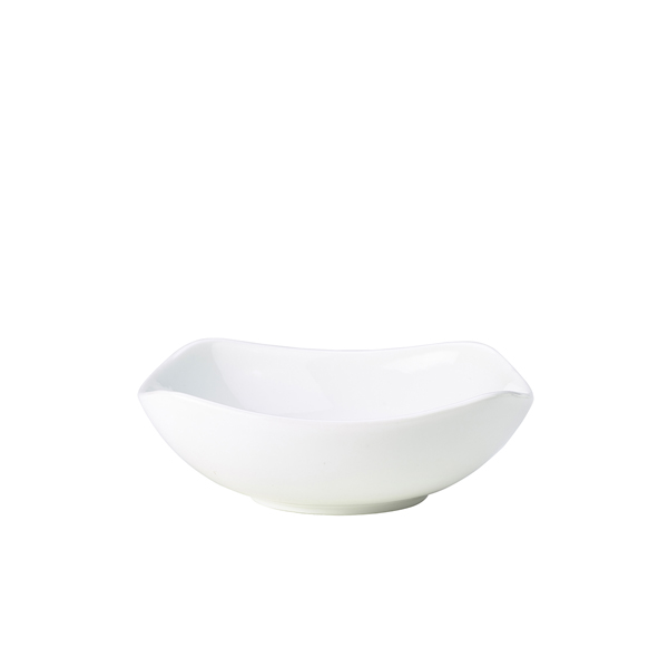 Genware Porcelain Rounded Square Bowl 20cm/ 7.75"