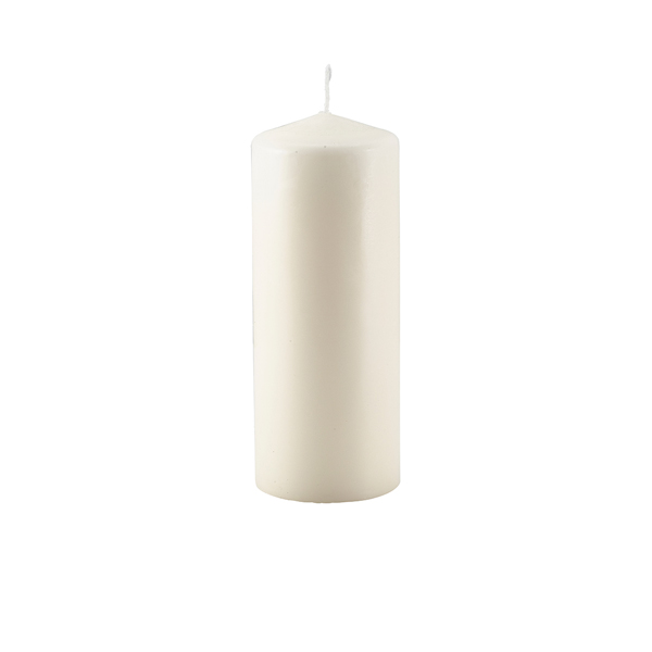 Pillar Candle 20cm H X 8cm Dia Ivory