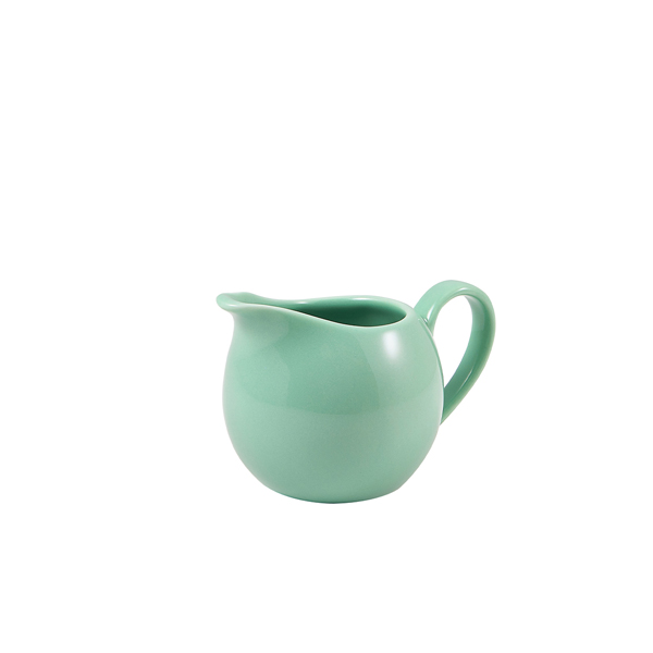 Genware Porcelain Green Jug 14cl/ 5oz