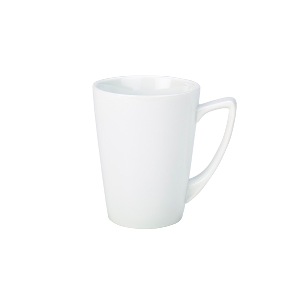 Genware Porcelain Angled Handled Mug 35cl/ 12.25oz