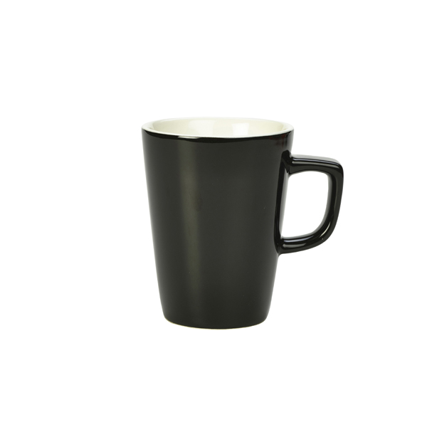 Genware Porcelain Black Latte Mug 34cl/ 12oz