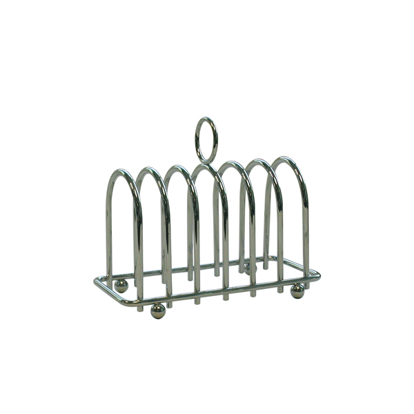 Chrome Horseshoe 6 Slice Toast Rack