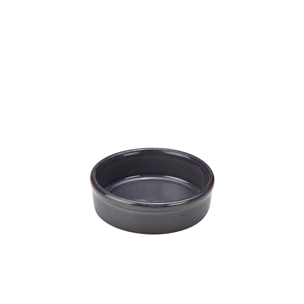 Rustic Stoneware Blue Tapas Dish 10cm