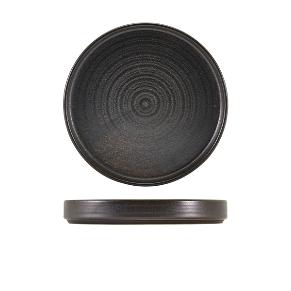 Terra Porcelain Black Presentation Plate 20.5cm