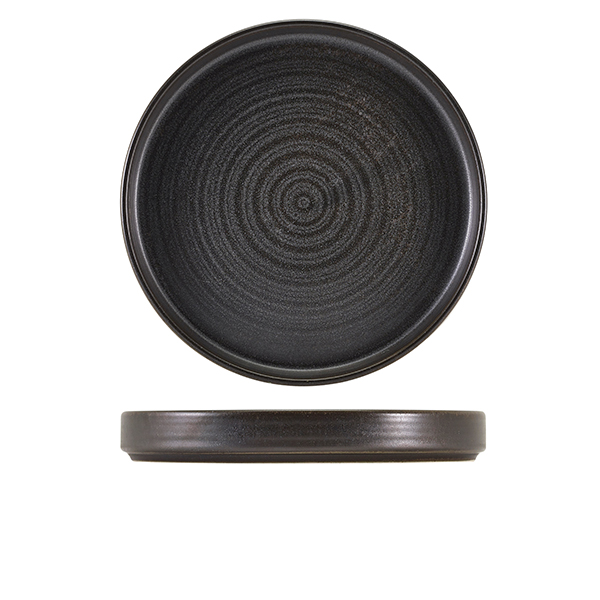 Terra Porcelain Black Presentation Plate 26cm