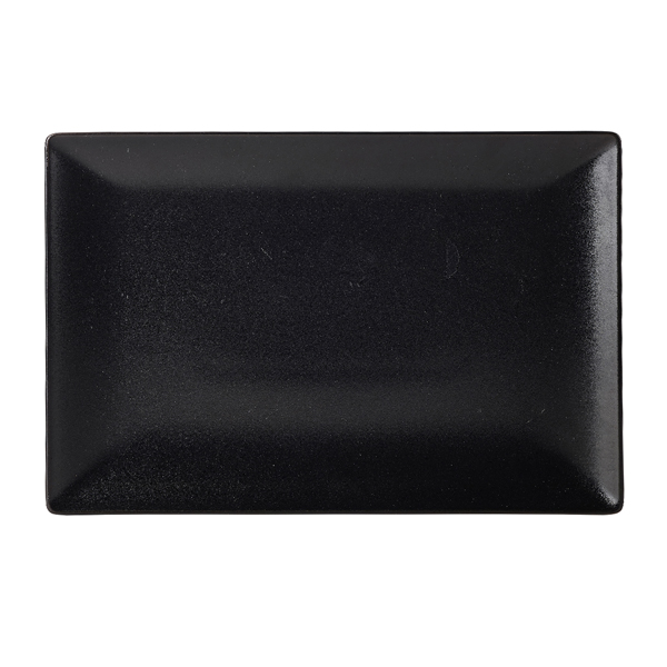 Luna Stoneware Black Rectangular Plate 30 x 20cm/ 12 x 8"