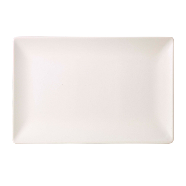 Luna Stoneware White Rectangular Plate 30 x 20cm/ 12 x 8"
