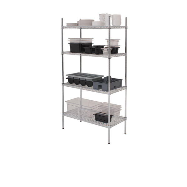 GenWare 4 Tier Wire Racking 152 x 45 x 183cm