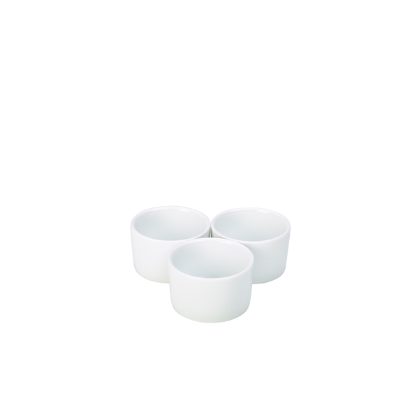 Genware Porcelain Contemporary Smooth Ramekin 6.5cm/ 2.5"
