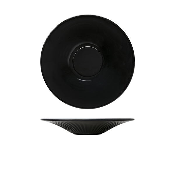 Midnight Black Boston Melamine Coupe Bowl 28 x 4.7cm