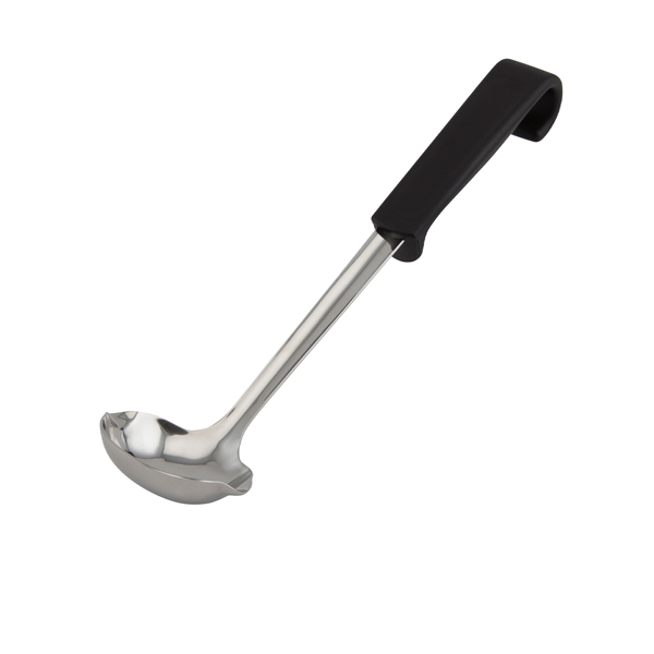 Genware Plastic Handle Sauce Ladle Black