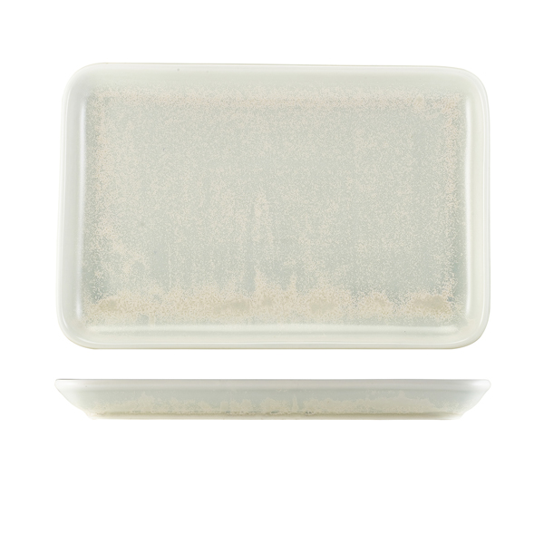 Terra Porcelain Pearl Rectangular Platter 30 x 20cm