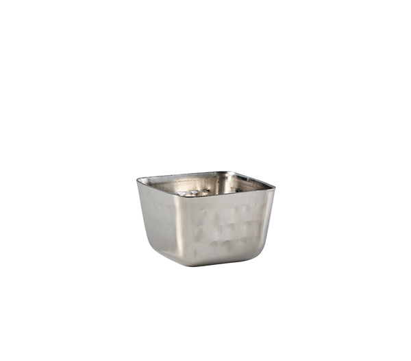 GenWare Stainless Steel Square Hammered Ramekin 71ml/2.5oz