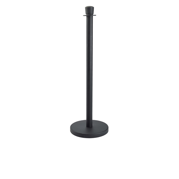 Genware Black Barrier Post
