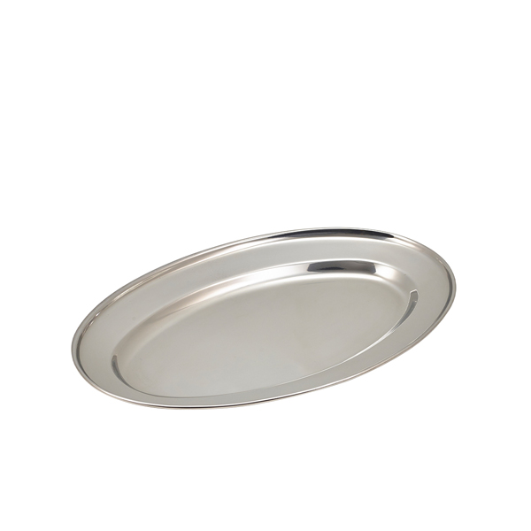 GenWare Stainless Steel Oval Flat 35cm/ 14"