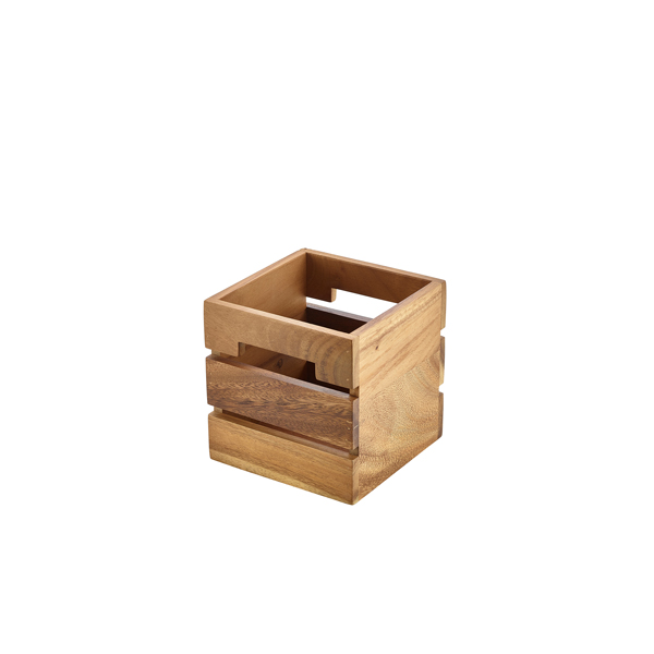 Genware Acacia Wood Box/ Riser 15cm