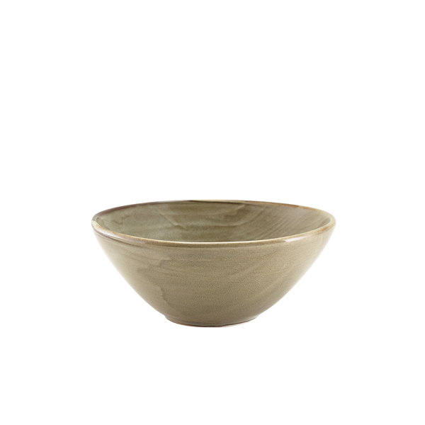 Terra Porcelain Grey Organic Bowl 16.5cm