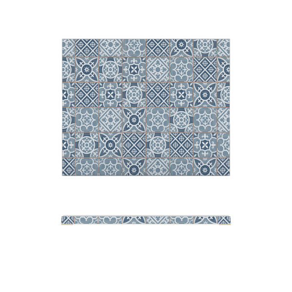 Blue Marrakesh Melamine GN 1/2 Slab 32.5 x 26.5cm