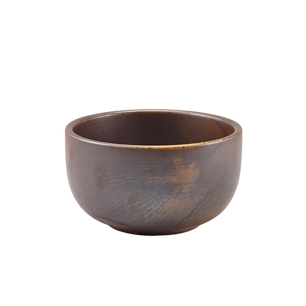 Terra Porcelain Rustic Copper Round Bowl 12.5cm