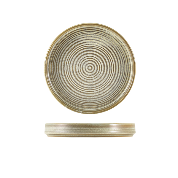 Terra Porcelain Matt Grey Presentation Plate 18cm