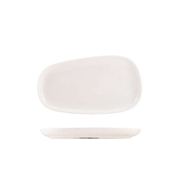 Genware Porcelain Organic Rectangular Plate 29cm/ 11.4"