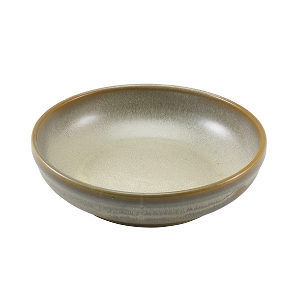 Terra Porcelain Matt Grey Coupe Bowl 23cm