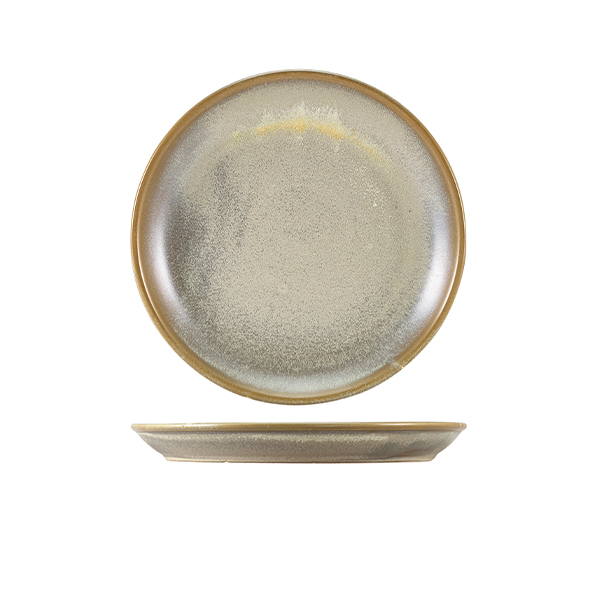 Terra Porcelain Matt Grey Coupe Plate 19cm