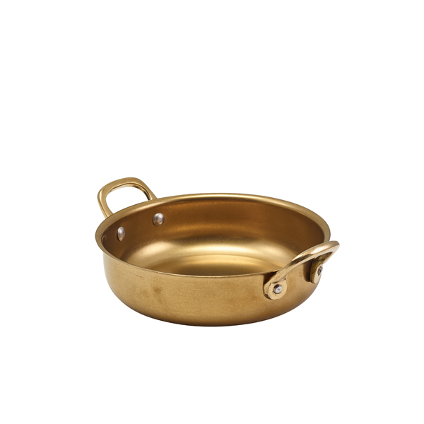 GenWare Gold Vintage Steel Round Dish 15.5 x 4cm