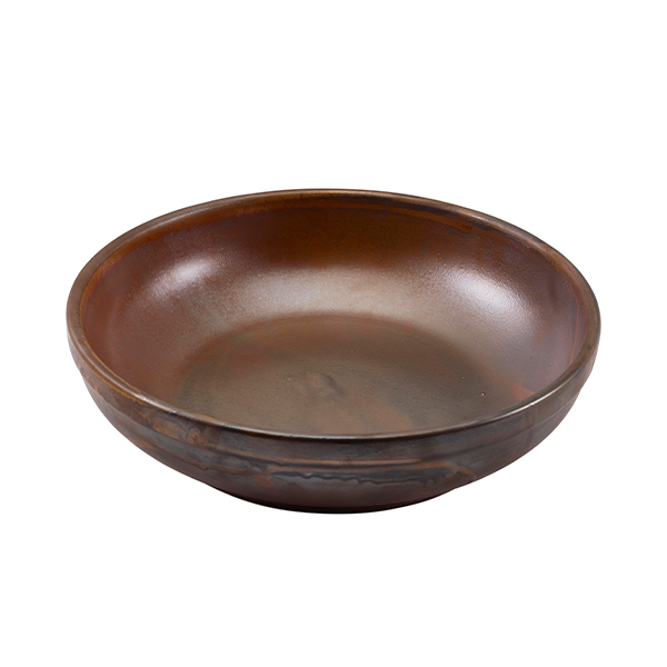 Terra Porcelain Rustic Copper Coupe Bowl 23cm