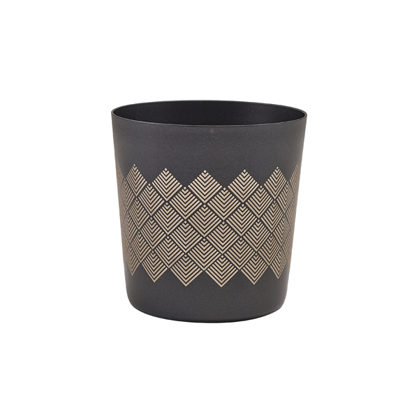 GenWare Metallic Black Diamond Serving Cup 8.5 x 8.5cm