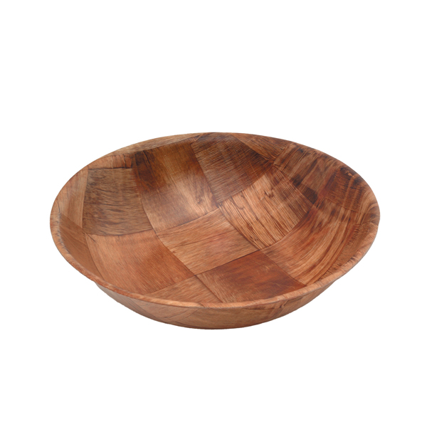 Woven Wood Bowls 10" Dia