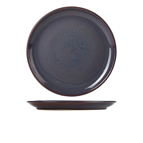 Rustic Stoneware Blue Coupe Plate 27.5cm