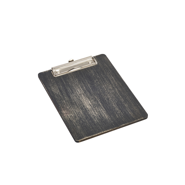 Black Wooden Menu Clipboard A5 18.5x24.5x0.6cm
