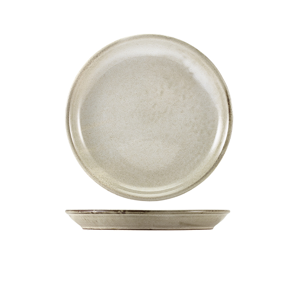 Terra Porcelain Grey Coupe Plate 19cm