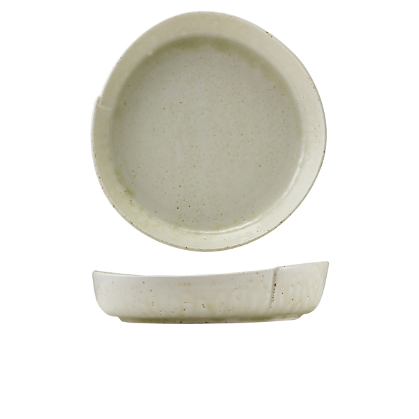 Kozo Porcelain Shiro Deep Plate 23cm