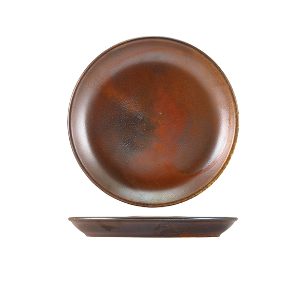 Terra Porcelain Rustic Copper Coupe Plate 19cm