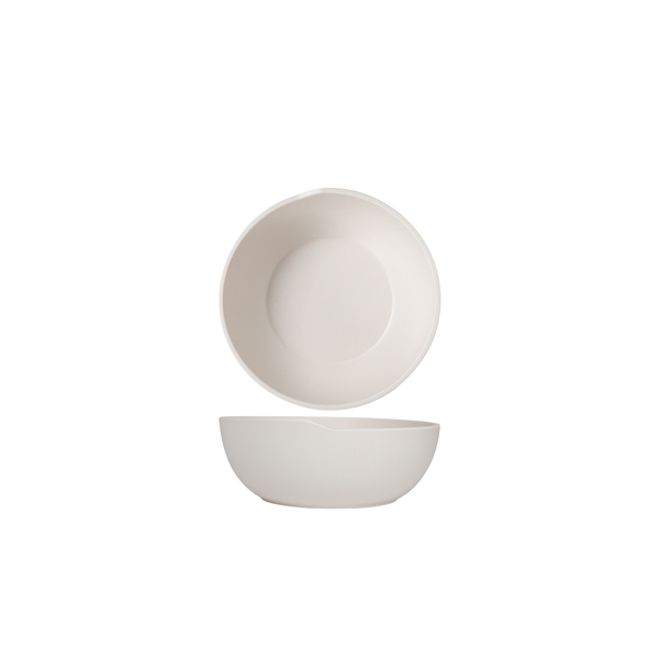 White Copenhagen Round Melamine Bowl 20 x 7.5cm